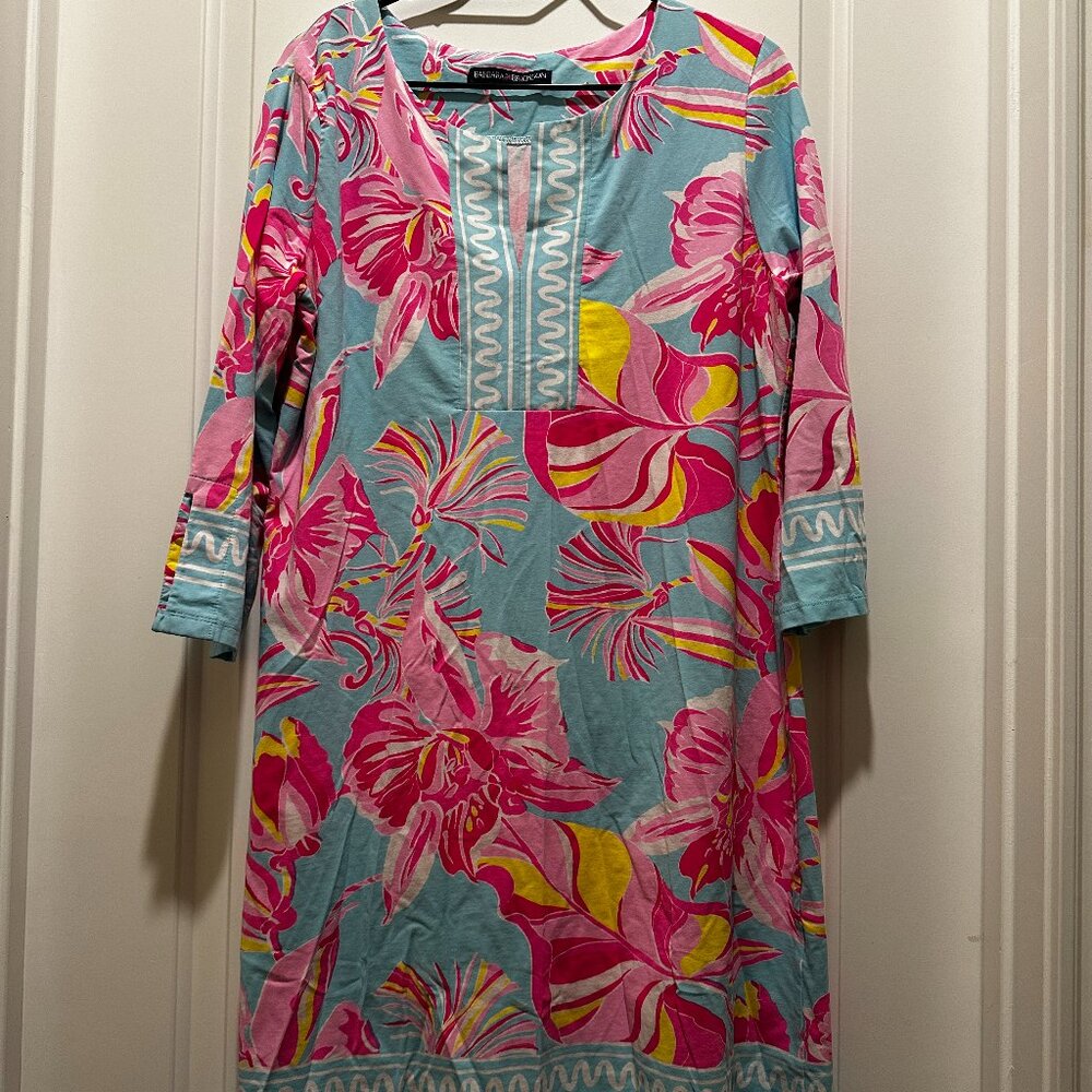 Barbara Erickson Vacation Midi Dress Womens XL